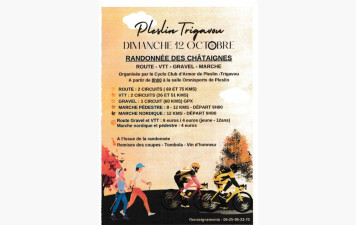Dimanche 12 octobre 2025 - Randonnée des Châtaignes Pleslin-Trigavou