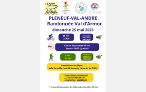 25 mai 2025 / PLENEUF-VAL ANDRE - Randonnées route et pédestre
