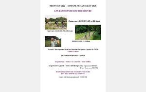Dimanche 05 juillet 2026 - Randonnée de BRUSVILY