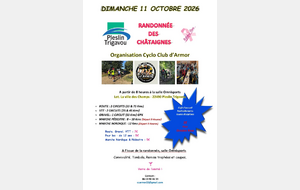 Dimanche 11 octobre 2026 - Randonnée Pleslin-Trigavou