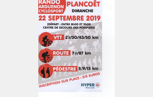 Randonnée PLANCOET