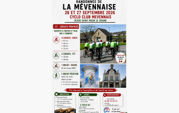Samedi 26 et Dimanche 27 Septembre 2026 - Randonnée St-Méen-Le-Grand