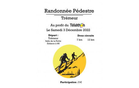 TELETHON 2022 - 03 décembre 2022 Randonnée Pédestre