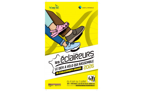 "Les éclaireurs, un défi à vélo qui rassemble" 03 juin au 04 juillet 2026.