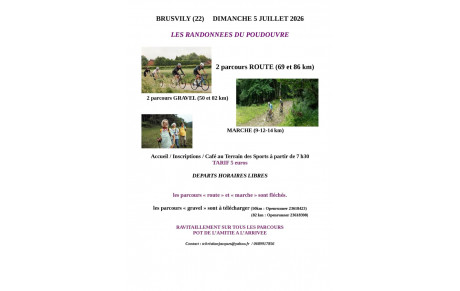 Dimanche 05 juillet 2026 - Randonnée de BRUSVILY