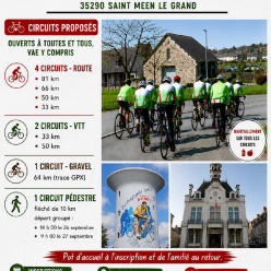 Samedi 26 et Dimanche 27 Septembre 2026 - Randonnée St-Méen-Le-Grand